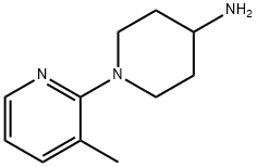 4-氨基-1-(3-甲基-2-吡啶)哌啶 结构式