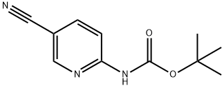 2-(BOC-氨基)-5-氰基吡啶 结构式