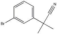 2-(3-BROMOPHENYL)-2-METHYLPROPANENITRILE 结构式