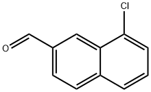 8-Chloronaphthalene-2-carboxaldehyde 结构式