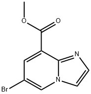 6-溴咪唑并(1,2A)吡啶-8-甲酸甲酯 结构式