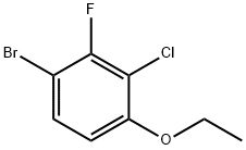 1-溴-3-氯-4-乙氧基-2-氟苯 结构式