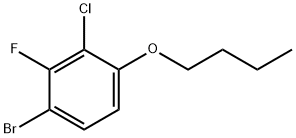 1-溴-4-丁氧基-3-氯-2-氟苯 结构式