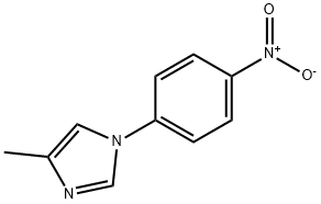 4-甲基-1-(4-硝基苯基)-1H-咪唑 结构式