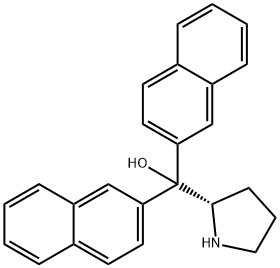 二-2-萘基脯氨醇 结构式