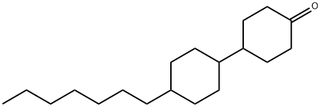 4'-庚基-[1,1'-联环己烷]-4-酮 结构式