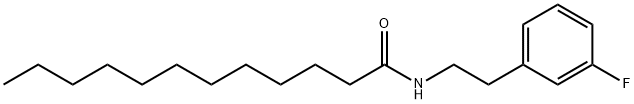 N-(3-Fluorophenethyl)-dodecanamide 结构式