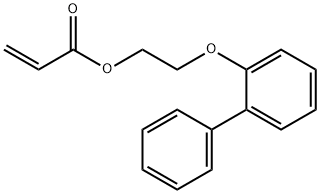2-丙烯酸 2-([1,1'-联苯]-2-氧基)乙酯 结构式