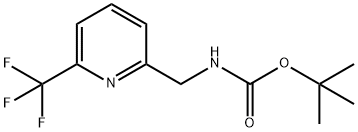 tert-butyl ((6-(trifluoromethyl)pyridin-2-yl)methyl)carbamate 结构式