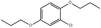 1-氯-2,5-二-N-丙氧基苯 结构式