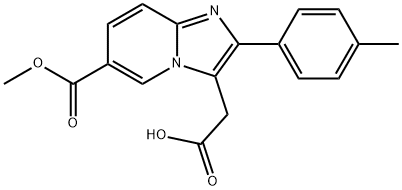 2-(6-(Methoxycarbonyl)-2-(p-tolyl)imidazo[1,2-a]pyridin-3-yl)aceticacid