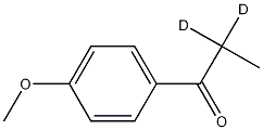 4'-Methoxypropiophenone-d2 结构式