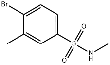 N-甲基4-溴-3-甲基苯磺酰胺 结构式