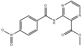 3-[(4-Nitrobenzoyl)amino]pyrazine-2-carboxylic acid methyl ester 结构式