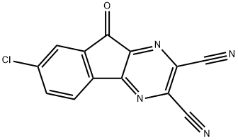 7-氯-9-氧代-9H-茚并[1,2-B]吡嗪-2,3-二甲腈 结构式