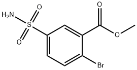 2-溴-5-氨基磺酰基苯甲酸甲酯 结构式