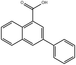 3-Phenylnaphthalene-1-carboxylic acid 结构式