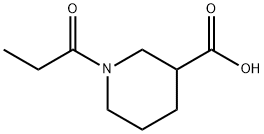 1-丙酰3-哌啶甲酸 结构式