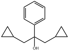 alpha,alpha-bis(Cyclopropylmethyl)-benzyl alcohol 结构式