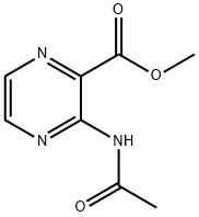 3-Acetamidopyrazinecarboxylic acid methyl ester 结构式