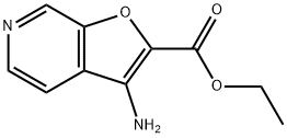 3-氨基呋喃[2,3-C]并吡啶-2-甲酸乙酯 结构式