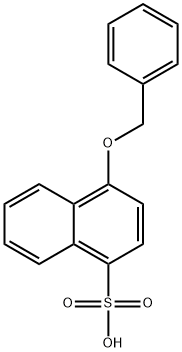 4-(benzyloxy)naphthalene-1-sulfonic acid 结构式