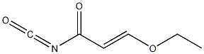 3-乙氧基-2-丙烯酰基异氰酸酯 结构式