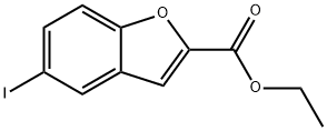 5-碘苯并呋喃-2-羧酸乙酯 结构式