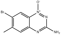 3-AMINO-7-BROMO-6-METHYLBENZO[E][1,2,4]TRIAZINE 1-OXIDE 结构式