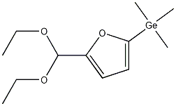 [5-(二乙氧基甲基)-2-呋喃基]三甲基锗 结构式