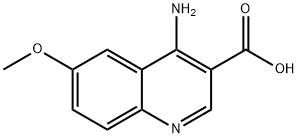 4-Amino-6-methoxyquinoline-3-carboxylic acid 结构式