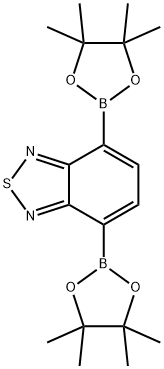 4,7-双(4,4,5,5-四甲基-1,3,2-二氧杂戊硼烷-2-基)-2,1,3-苯并噻二唑 结构式