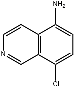 8-chloroisoquinolin-5-amine 结构式