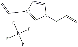 3-乙烯基-1-(2-丙烯-1-基)-1H-咪唑四氟硼酸盐 结构式
