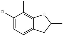 6-氯-2,3-二氢-2,7-二甲基苯并呋喃 结构式