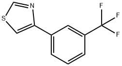 4-[3-三氟甲基苯基]噻唑 结构式