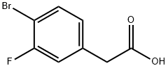 4-溴-3-氟苯乙酸 结构式