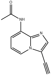 N-(3-Ethynylimidazo[1,2-a]pyridin-8-yl)-acetamide 结构式
