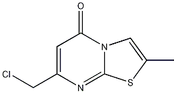 7-(氯甲基)-2-甲基-5H-[1,3]噻唑并[3,2-A]嘧啶-5-酮 结构式