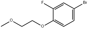 4-BROMO-2-FLUORO-1-(2-METHOXYETHOXY)BENZENE 结构式