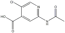 2-乙酰氨基-5-氯异烟酸 结构式