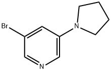 3-BROMO-5-PYRROLIDINOPYRIDINE 结构式