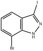 7-Bromo-3-iodoindazole 结构式