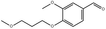 3-甲氧基-4-(3-甲氧基丙氧基)苯甲醛 结构式