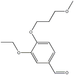 3-乙氧基-4-(3-甲氧基丙氧基)苯甲醛 结构式