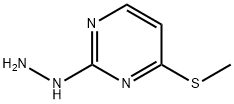 2-肼基-4-(甲硫基)嘧啶 结构式