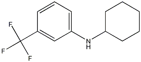 N-cyclohexyl-3-(trifluoromethyl)aniline 结构式