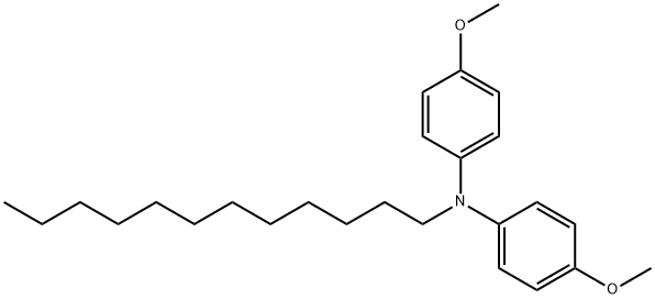 N-dodecyl-4-methoxy-N-(4-methoxyphenyl)aniline 结构式