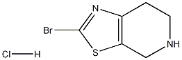 2-溴-4,5,6,7-四氢噻唑并[5,4-C]吡啶盐酸盐 结构式