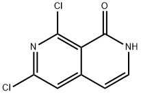 6,8-二氯-1-羟基-2,7-萘啶 结构式